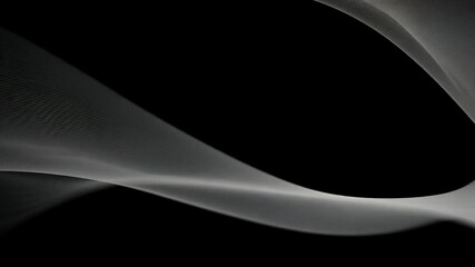 Wall Mural - smooth black lines curves abstract background shape geometric minimalist modern art design digital f