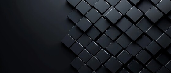  A black background with a pattern of squares and rectangles in the center