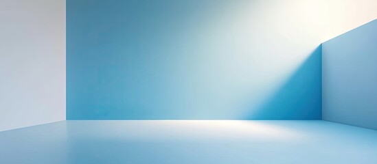 Fototapete - bluish background featuring a color gradient. with copy space image. Place for adding text or design
