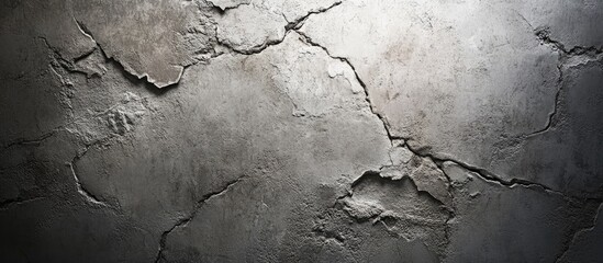 Aufkleber - aged gray wall abstract vintage gray backdrop textured old concrete plaster cracks. with copy space image. Place for adding text or design