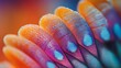 © Kenny Parker - Ultra-realistic macro shot of a butterfly wing with vivid colors and fine scales that seem to stand out from the surface