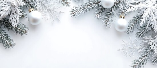 Poster - White Christmas background. with copy space image. Place for adding text or design