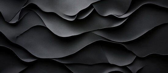 Aufkleber - Abstract black paper texture backdrop Top view Copyspace
