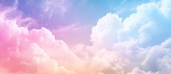 Aufkleber - Pastel sky with a heavenly appearance and copy space