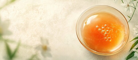 Poster - Japanese cuisine Tokoroten Agar with Vinegar for a summer food visual. with copy space image. Place for adding text or design