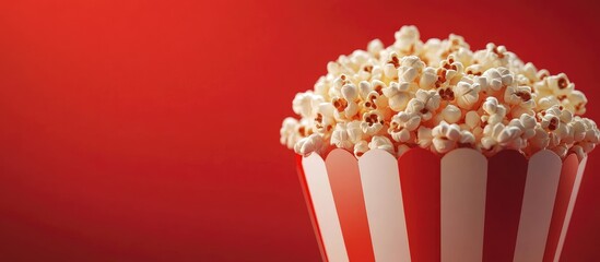 Aufkleber - Popcorn inside the popcorn maker. with copy space image. Place for adding text or design