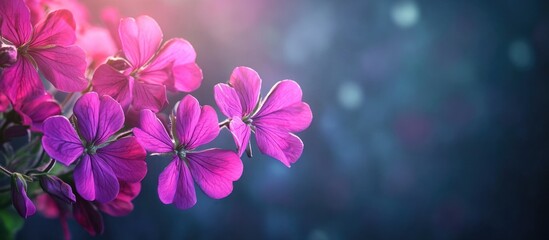 Aufkleber - A Pelargonium grandiflorum Burghi purple genarium with selective focus and copyspace