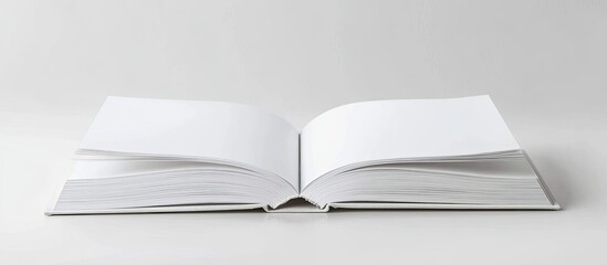 Leinwandbilder - Blank book cover set against a white background. with copy space image. Place for adding text or design