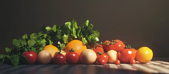 Poster - fresh produce. with copy space image. Place for adding text or design