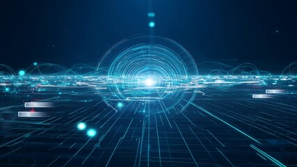 Wall Mural - network concept technology background ai abstract connection digital tech big datum futuristic busin