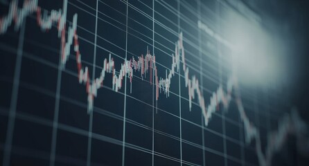 A chart showing investment finance, business and exchange financial growth.