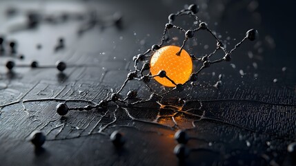 Poster - Detailed 3D showcasing the efficient heat conductivity of graphene a remarkable carbon based material with a unique atomic structure and exceptional thermal properties