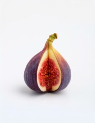 Wall Mural - Half a fig on white