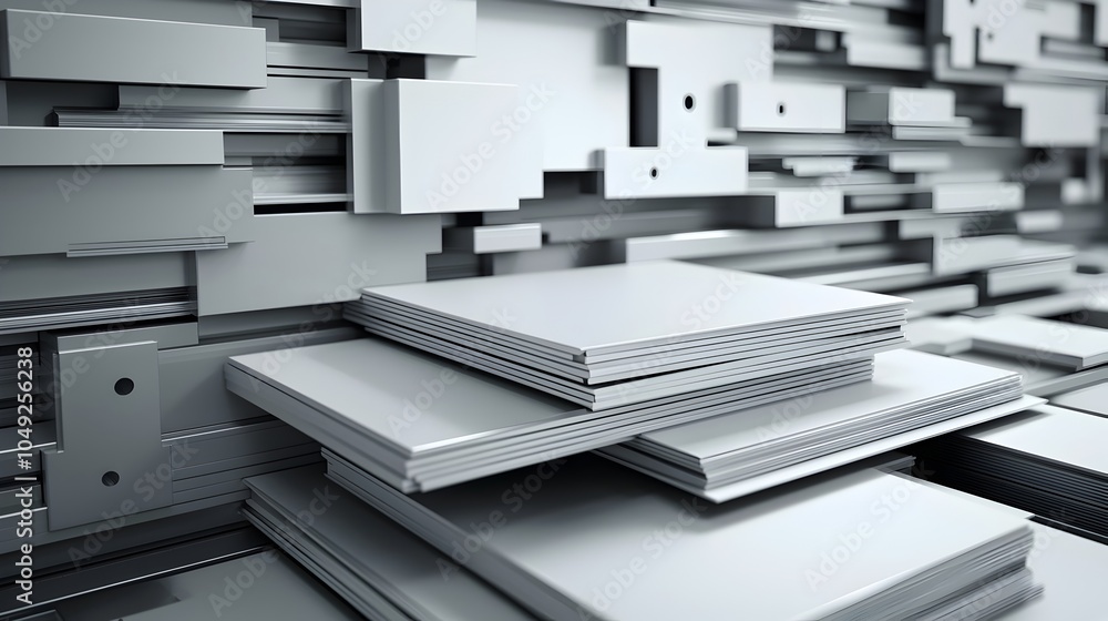 Striking collection of anodized aluminum sheets showcasing a variety of ...