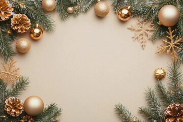 Wall Mural - Christmas time and desk of free space