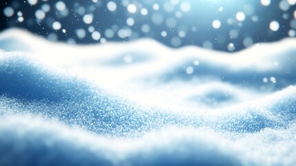 Poster - Sparkling SnowCovered Hills in Dreamy Winter Wonderland Setting : Generative AI