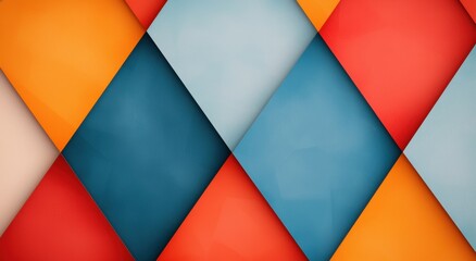 Canvas Print - Vibrant geometric abstract background