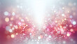 © Cleydisson - Abstract pink bokeh background with blurred lights and space for text, light grey and silver colors. Generative AI.