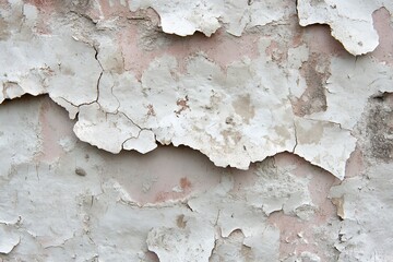 Poster - Cracked Peeling Paint on Textured Aged Wall for Vintage Background Effect : Generative AI