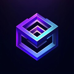 Wall Mural - Modern Minimalistic Tech Company Logo Design