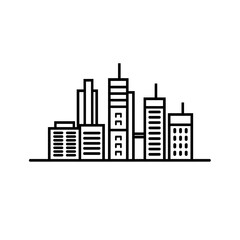 Wall Mural - sleek minimalist real estate agency icon design