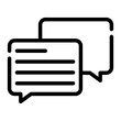 © afif - chat bubble line icon