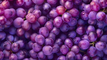 Seamless background of grape