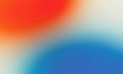 Smooth gradient texture backdrop. Abstract retro blue red color grainy gradient texture, vibrant, warm, glowing, noisy texture colors website cover, header, poster, banner