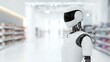 © Chano_1_na - Robot in retail environment, white isolate background