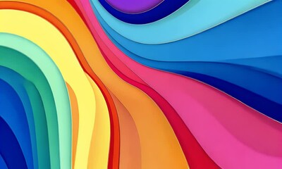 Wall Mural - colorful vector background with colorful waves and curved lines, vector illustration design in the s