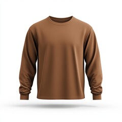 Realistic high quality Brown long sleeve tshirt