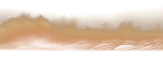 Wall Mural - png desert sand explosion effect backdrop