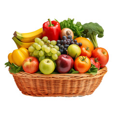 Wall Mural - fruits and vegetables in a basket