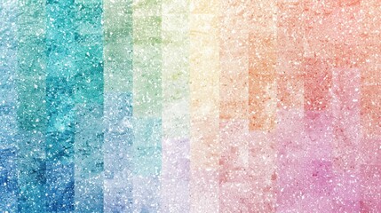 Wall Mural - Pastel Gradient Noise Texture Banner for Cover or Poster Design with Grainy Blue, Pink, Purple, and Green Background