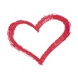 © ColorfulFlowerStudio - Vibrant Hand-Drawn Heart in Red Color