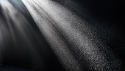 Poster - Moody Dark Textured Wall Background with Soft Diagonal Light Rays. Ideal for Cinematic Designs, Atmospheric Branding, Product Displays, and Dramatic Visual Storytelling in Digital and Print Media