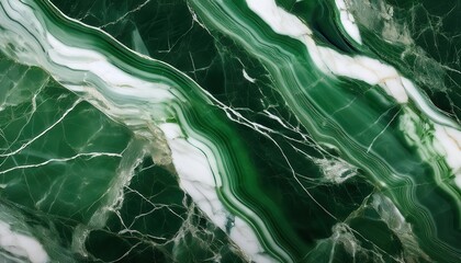 Aufkleber - Rich Emerald Green Marble Texture with Elegant White and Golden Veining. Perfect for Luxury Interior Design, Artistic Wall Panels, Countertops, and Premium Digital Backgrounds