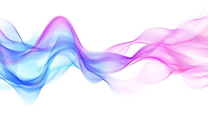 Wall Mural - Fluid dynamic lines and light waves in abstract vector design