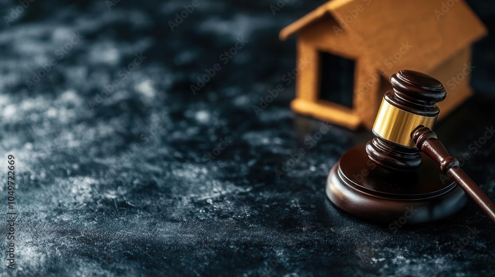Property rights illustration with legal documentation, clean and ...