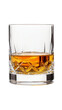 © nunne - A crystal glass filled with amber whiskey showcasing its rich color and clarity. Transparent Background