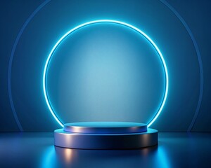Aufkleber - Stage podium with lighting, Stage Podium Scene with for Award, Decor element background. Giveaway podium with lighting, Stage Podium Scene with for Award, Decor element background.