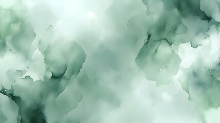 Abstract Green Watercolor Background