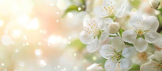 Leinwandbilder - Spring flower background. with copy space image. Place for adding text or design