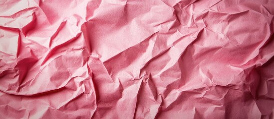 Leinwandbilder - Pink old rose paper with a creased texture background crumpled paper for use as a background. with copy space image. Place for adding text or design