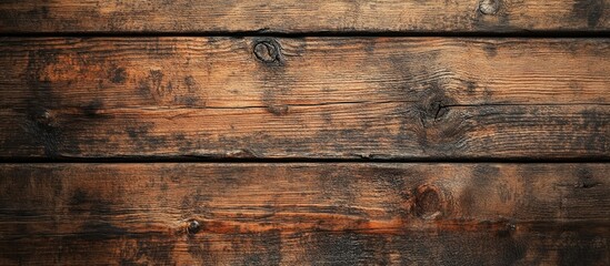 Leinwandbilder - vintage brown wooden board. with copy space image. Place for adding text or design