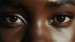 © malik - Detailed close-up of a woman's eye and freckles, highlighting natural beauty, eyebrow, and smooth skin texture.