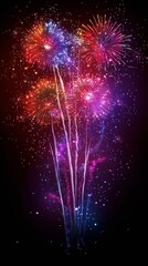 Wall Mural - colorful cosmic nebula with vibrant gases and stars in the vast universe