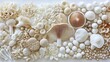 © Tri - A collection of various white mushrooms arranged artistically.