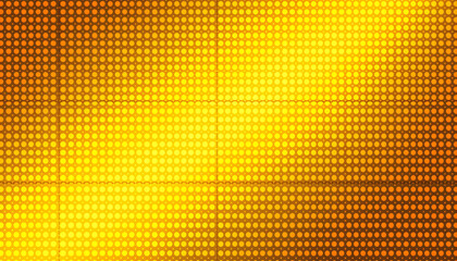 Wall Mural - dots halftone yellow orange color pattern gradient texture background isolated with white highlights