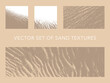 © Design Couple - Set of vector sand textures - sandy texture background for banners, flyers and posters - style of beach holidays and travel. High-resolution monochrome patterns - Grains and noise backdrop